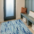 thumbnail image 6 of Linon Outdoor Washable Area Rug Collection, Blue and Ivory, 3' x 5', 6 of 7