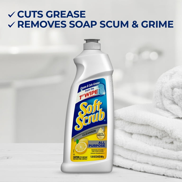 Soft Scrub With Bleach Cleanser 24 oz