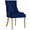 Navy, variant on Maklaine Contemporary 19" Performance Velvet Dining Chair in Navy