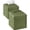 Double Green, variant on Minzimin Tissue Box Cover, Minzimin Square PU Leather Tissue Box Holder, Modern Tissue Case Facial Paper Organizer Dispenser，5X5X5''
