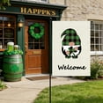 thumbnail image 2 of St. Patrick’s Day Garden Flag – 12.6x18.5 Inch Shamrock Yard Banner for Outdoor Courtyard Patio Porch Decor, Irish Holiday Party Decoration, 2 of 5