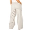 thumbnail image 3 of Celebrity Pink Women’s Poplin Wide Leg Cargo Pants, Sizes XS-XXXL, 3 of 4