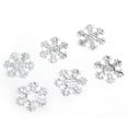 thumbnail image 3 of 300 piezas de confeti de copos de nieve, accesorio decorativo navideño, adorno navideño de copos de nieve (Confeti de copos de nieve plateados de 26 mm), 3 of 8