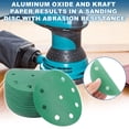 thumbnail image 2 of Unique Bargains Sanding Discs 5 Inch 9 Hole 1000 Grit Round Hook and Loop Sandpaper Aluminum Oxide Green 50 Pcs, 2 of 6