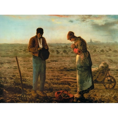 Art.com The Angelus Art Print by Jean-Fran?ois Millet, 16" x 12"
