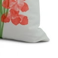 thumbnail image 2 of Simply Daisy, 16" x 16" Florpalida, Floral Print Outdoor Pillow, Orange, 2 of 2