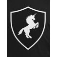 thumbnail image 4 of Halloween Knight Shield Costume Unicorn Mens T Shirt, 4 of 5