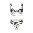 thumbnail image 4 of Rocae Anchors and Ropes for Bikini Set for Women Two Piece Sexy High Swimsuits Split Crossover Bikini X-Large, 4 of 9