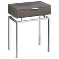 thumbnail image 2 of Home Square 18" End Table in Dark Taupe and Chrome - Set of 2, 2 of 4