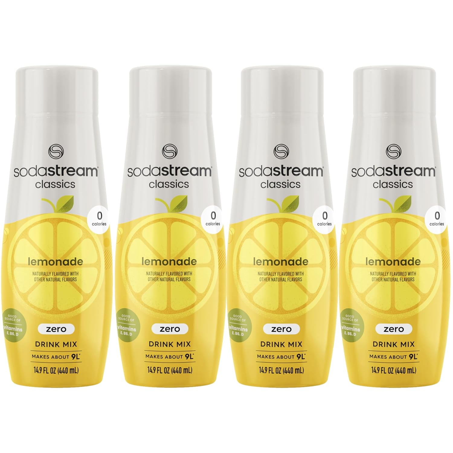 SodaStream 440 ml Homestyle Lemonade Zero Calorie Drink Mix (Case of 4)