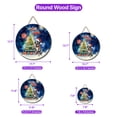 thumbnail image 5 of Merry Christmas and Happy New Year Santa Great Dane Holiday Xmas Winter Round Wood Sign Danes Dog Lover Gifts Hanging Wall Home Decor - 00024, 5 of 5