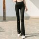 thumbnail image 4 of Pantalones largos de Yoga para mujer, pantalones acampanados de cintura alta de alta elasticidad, pantalones finos de Yoga, pantalones de Fitness físico GERsome  GERS46, 4 of 7