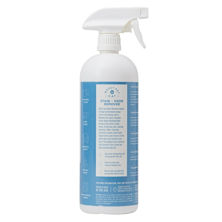 2 pack MESSY PET CAT Pet Stain Odor Remover with Natural Enzymes