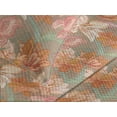 thumbnail image 3 of Ambesonne Fantasy Floral Quilted Coverlet 3 Pcs, Boho Modern Flowers, King Size, Apricot Pale Peach Blush, 3 of 4
