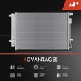 thumbnail image 5 of A-Premium Air Conditioning A/C Condenser Compatible with Hyundai Accent 2018-2021 & Kia Rio 2018-2020, L4 1.6L, 5 of 8