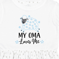 thumbnail image 4 of Inktastic My Oma Loves Me Baby Lamb Girls Toddler Dress, 4 of 5