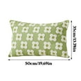 thumbnail image 4 of YWIYIUD 1PCS Spring Summer Pillow Cover 18x18/19.6x13.7Inch Cute Flower Jacquard Pillowcase Soft Comfortable Pillowcase Cushion Case for Couch Sofa Bed Living Room Bedroom Home Decor, 4 of 8