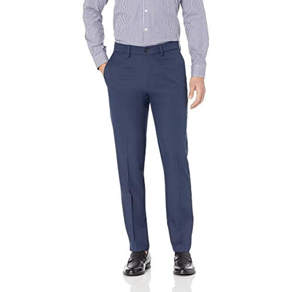Haggar - Haggar Men's Cool 18 Pro Slim Fit Premium Flex Flat Front Pant ...