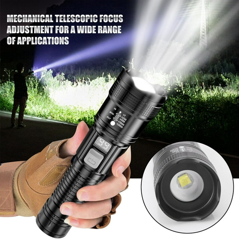 Liwarace XY-8068 Zoom Multifunction Outdoor Digital Flashlight