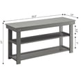 thumbnail image 3 of Convenience Concepts Banc Utilitaire Oxford pour Vestiaire et Entrée, Fini Bois Gris, 3 of 4