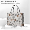 thumbnail image 3 of Large Capacity Tote Bag,Pioneer Flower Floral Print Pattern Handbag Fashion Luxury Tote Bag,15.7"x13"x 5.1" Inches,Laptop Compatible, 3 of 6