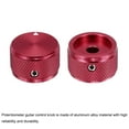 thumbnail image 4 of Uxcell 6 Pcs Aluminium Potentiometer Knobs, 1/4" (6mm) Universal Volume Tone Control Knobs for Guitar, Bass, Diamond 5/8" Red, 4 of 7