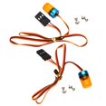 thumbnail image 2 of 2 piezas de luz LED para coche RC con control remoto y cable para vehículos de emergencia 2 uds amarillo, 2 of 2