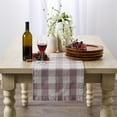 thumbnail image 2 of Dusty Lilac Buffalo Check Table Runner 14x108", 2 of 10