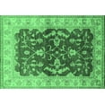 thumbnail image 1 of Ahgly Company Indoor Rectangle Oriental Emerald Green Industrial Area Rugs, 7' x 9', 1 of 4