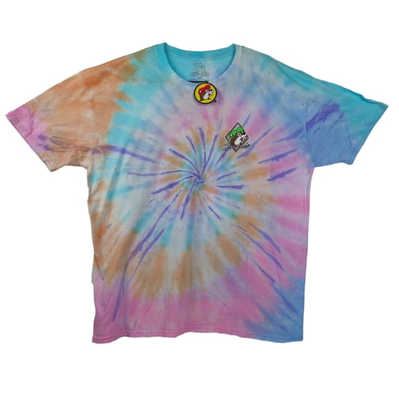 Ceybo Bucc-ee's Adult 2XL Tie-Dye 'No Worries' T-Shirt – Vibrant Design and Comfortable Fit