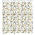 thumbnail image 3 of Ambesonne Italy Shower Curtain, Italian Famous Symbols Art, 69"Wx75"L, White and Multicolor, 3 of 3