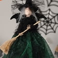 thumbnail image 2 of Decoración De Halloween Muñeca Bruja Falda De Gasa Besom Adornos De Escritorio Accesorios De Fiesta, 2 of 5