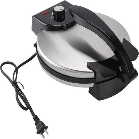 Electric Quesadilla Maker, 10in Non Stick Electric Tortilla Maker, Adjustable Temperature Control, Automatic Chapati Maker Machine for Pancakes, Quesadillas, Roti Wraps