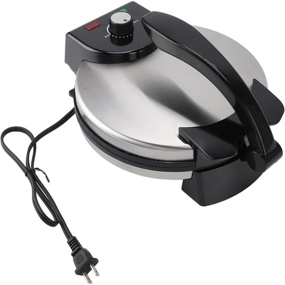 Electric Quesadilla Maker, 10in Non Stick Electric Tortilla Maker, Adjustable Temperature Control, Automatic Chapati Maker Machine for Pancakes, Quesadillas, Roti Wraps