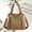 Brown#93, variant on Cadorn Canvas Tote Bag Fashion Casual Lightweight Shoulder Bag for Women, Solid Color Large Capacity Versatile for Everyday Commute Shopping Travel Grocery