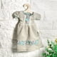 thumbnail image 2 of Lindo vestido de falda de princesa toalla de mano paño absorbente baño para niños con gancho para colgar verde, 2 of 2