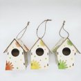 thumbnail image 2 of 1 Set Decorative Feeder Cage Crack Resistant All Match DIY Graffiti Mini Bird House Garden Decor, 2 of 7