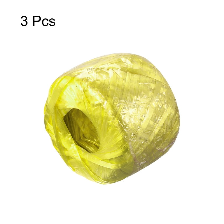 Uxcell Polyester Nylon Plastic Rope Twine Household Bundled for Packing,150m Length,Yellow, adult Unisex, Size: One Size