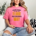 thumbnail image 2 of Humorous I'm Not Clumsy, The Floor Hates Me Quote, Crunchberry Comfort Colors T-Shirt, Small, 2 of 3