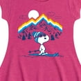 thumbnail image 3 of Peanuts - Snoopy Mountain Retro - Toddler And Youth Girls Fit And Flare Dress, 3 of 5