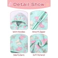 thumbnail image 3 of Usaibhir Toddler Baby Girls Fall Clothes Fleece Jackets Hooded Zip Up Cute Prints Fuzzy Coats Size 12M-6T, 3 of 13