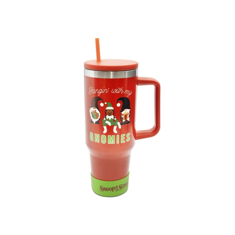 snoop⭐︎  Snoop Dogg 40 oz Red Stainless Steel Tumbler Set with Boot