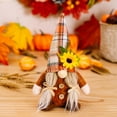 thumbnail image 2 of Thanksgiving Gnomes Plush Fall Autumn Decorations Harvest Gift Handmade Elf Dwarf Figurines for Home Kitchen Farmhouse Tiered Tray Holiday Festival Party Scandinavian Tomte, 2 of 4