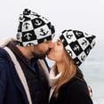 thumbnail image 5 of Susaid Nautical Anchors1 Print Winter Beanie for Men Women, Lined Beanie Soft Warm Knit Hat Ski Cuffed Cap, 5 of 6
