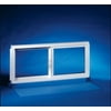 Duo-Corp 3222SLID Double Slider Basement Window, 32 X 22 in, Vinyl