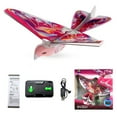 thumbnail image 1 of Pink 2.4G Remote Control Flapping Wing Bird Toy with LED Lights - 50M Control Range, 15-20 Min Charging, Built-in Lithium Battery, 4 AA Batteries Included, 14G Lightweight, Drop-Resistant, 360°, 1 of 7