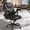 Black, variant on Pinmoco Ergonomic PU Leather Office Chair, High Back Executive Computer Desk Chair with Double-Layer Cushion, Swivel Gaming Chair with Wheels and Flip-Up Armrests, Brown