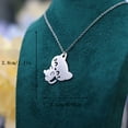 thumbnail image 4 of Cute Cat Pendant Necklace Stainless Steel Kitten Animal Chain Fashion Pet Jewelry Gift for Friends Lover Family Choker, 4 of 4
