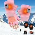 thumbnail image 4 of Heated Fingerless Gloves for Women, Rechargeable Smart Gloves with Digital Display, Ideal for Winter Sports, Hiking, Cycling, and Office Work, Stay Warm and Active in the Cold, 4 of 11