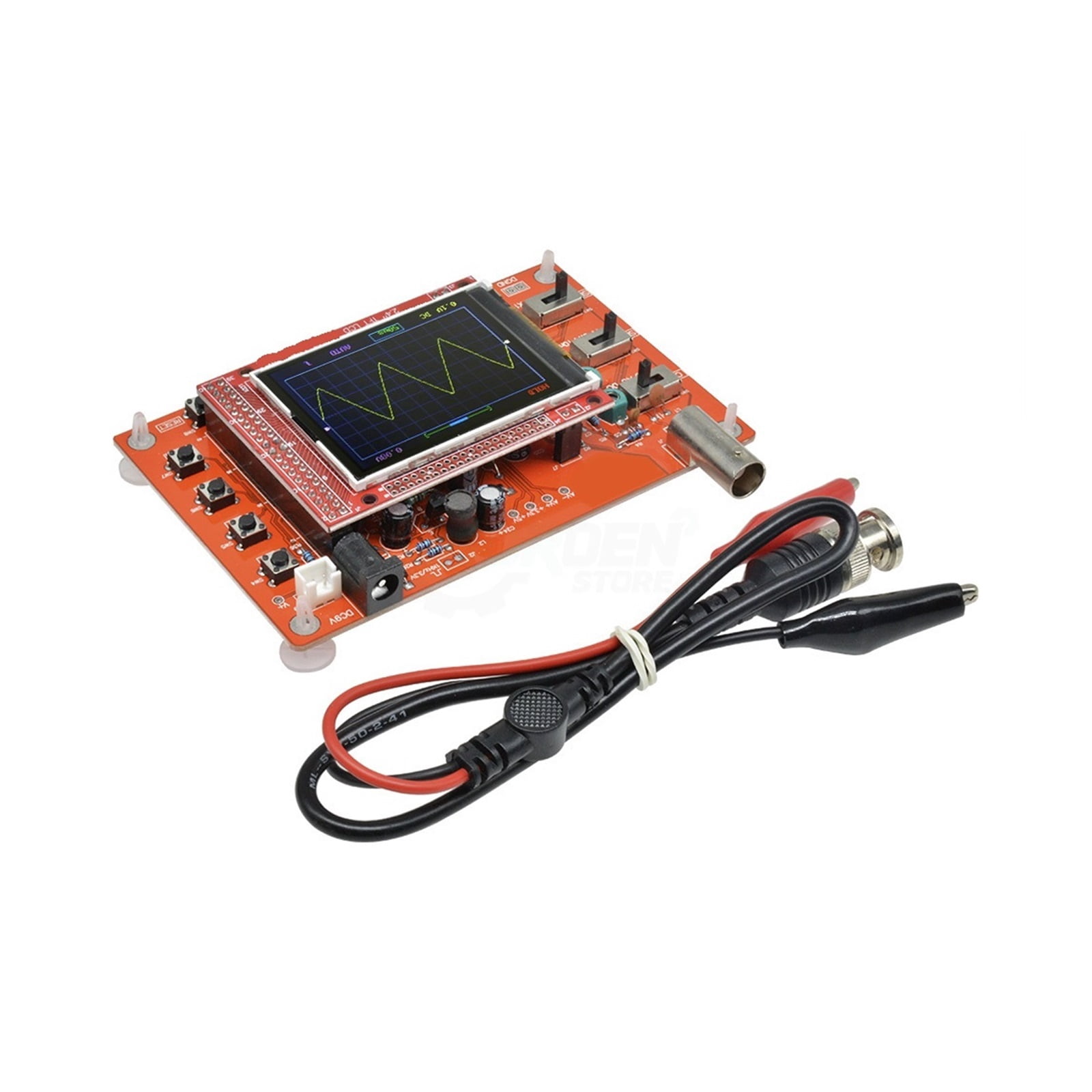 Fully Assembled Digital Oscilloscope 2.4" Display With Probe Test Clip For Electronic Measuring Instrument ,Professional Designed